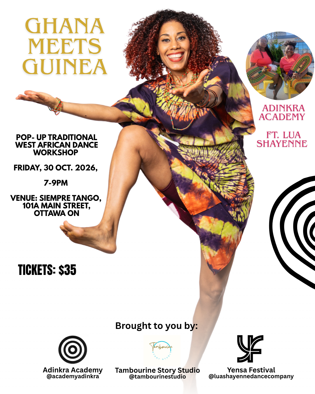 "Ghana meets Guinea" Traditional Dance Workshop Ft. Lua Shayenne