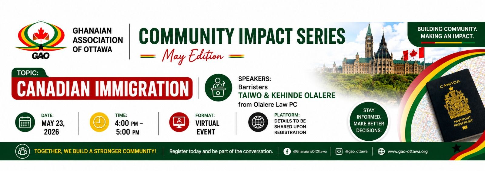 GAO Community Impact Series :-Canadian Immigration