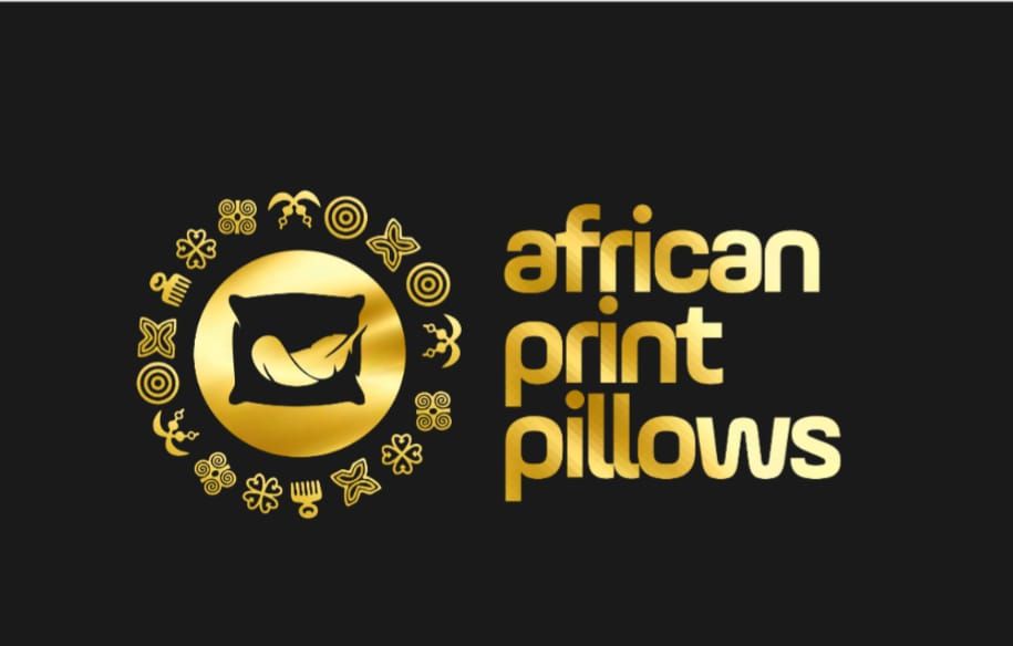 African print pillow